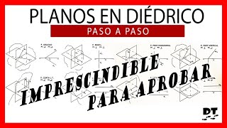 🤩 PLANOS en diédrico  Definición y TIPOS 💪💪 DIÉDRICO dibujo técnico  Fundamentos del DIÉDRICO [upl. by Hare]