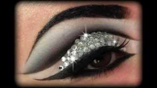 Rihanna Diamonds  Glitter amp Rhinestones Make Up Tutorial [upl. by Ecire]