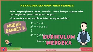 TRIK Perpangkatan matriks Persegi Kurikulum Merdeka 2023 [upl. by Schurman536]