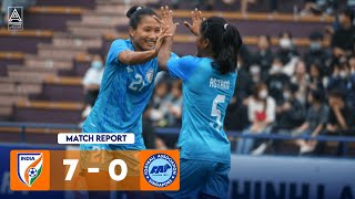 India vs Singapore  70  AFC U20 Womens Asian Cup 2024 Qualifiers First Round  Match Report [upl. by Tocs783]