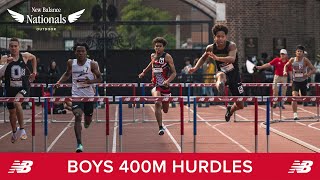 Boys 400m Hurdles Championship Section 6  New Balance Nationals Outdoor 2023 [upl. by Drannel]