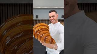 Giant Croissant 🥐 The making of the croissant from the coffee cup video amauryguichon croissant [upl. by Hamish]