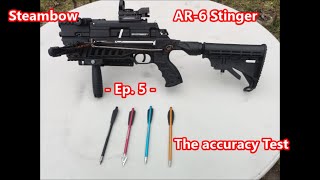 Crossbow Steambow AR6 Stinger 2  Ep5  Shooting on target  The accuracy test [upl. by Elbag]