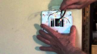 How to Install a Programmable Thermostat  White Rodgers Thermostat [upl. by Koser]