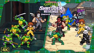 TMNT Shredders Revenge  Dimension Shellshock ⁴ᴷ Full Playthrough 6Player Story amp Survival [upl. by Nawk]