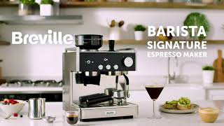 Breville Barista Signature Espresso Machine VCF160 [upl. by Katerine11]