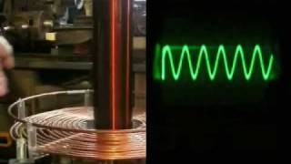 Tuning A Tesla Coil with an Oscilloscope [upl. by Borer]