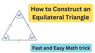 How to Construct an Equilateral Triangle [upl. by Ingar890]