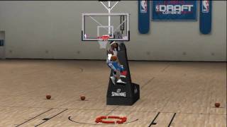 NBA 2k10 Draft Combine HD  360 Between the Legs Dunk [upl. by Cagle542]