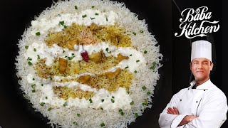 Cheesy Chicken Biryani Recipe by Baba Kitchen  How to make Cheesy Rice Chinese  Chinese Biryani [upl. by Annhoj]