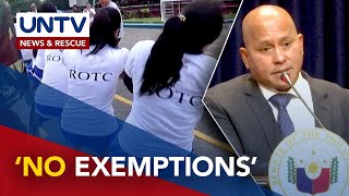 Proposed mandatory ROTC no exemptions to include females — Sen Dela Rosa [upl. by Notgnillew387]