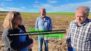 Sind landwirtschaftliche Feldarbeiten am Sonntag wirklich verboten  Zwei Landwirten droht Bußgeld [upl. by Mirelle559]