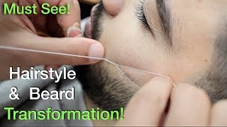 Best Hairstyles For Men 2018 Huge Hair Transformation Undercut amp Beard 36 [upl. by Reece]