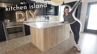 DIY Kitchen Island Build  Best Tips and Tricks for Easy Install amp Functional Design [upl. by Onifur349]