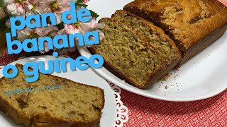 Pan de Banana Fácil  Easy Banana Bread  Pan de plátano y nuez [upl. by Frye]