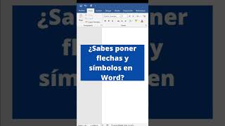 Como INSERTAR FLECHAS y SIMBOLOS en WORD word shorts cursoword cursodeword wordgratis tutorial [upl. by Sayre]