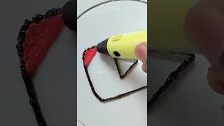 Making Youtube logo With 3D Pen ▶️ shorts [upl. by Bobker]