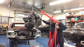 1969 Mustang Coyote Swap Transmission Goes In TKO [upl. by Eniamor470]