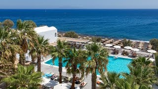 Top 10 Beachfront Hotels amp Resorts in Kamari Beach Santorini Greece [upl. by Fasano]