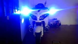 Honda goldwing 1800 amp Ducati multistrada 1200 with strobe led and siren [upl. by Sandon]