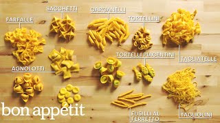 How to Make 29 Handmade Pasta Shapes With 4 Types of Dough  Handcrafted  Bon Appétit [upl. by Auqenes]