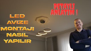 Led Avize Montajı Nasıl Yapılır led avize aydınlatma [upl. by Pallaten]