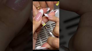 French Nail frenchnail nails manicurenails naildecoration shorts [upl. by Gaves956]