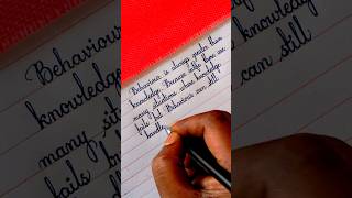 Best straight cursive handwriting cursivewriting handwriting calligraphy art [upl. by Idnem]