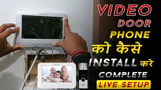 How to Install Hikvision Video Door Phone  Video Door Phone को कैसे Install करे  Bharat Jain [upl. by Gosnell993]