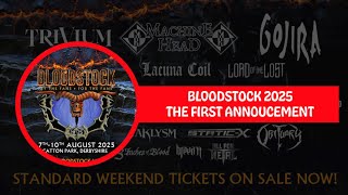 Bloodstock 2025 The First Announcement [upl. by Rusel]