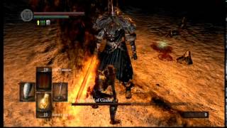 Dark Souls Lvl 1 Gwyn Boss Parrying Only [upl. by Anadroj]