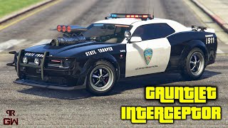 Bravado Gauntlet Interceptor  Dodge Challenger Police Customization amp Top Speed test  Unreleased [upl. by Concettina]