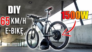 DIY Electric Bike 65kmh Using 1500W EBike Conversion Kit [upl. by Mulligan]