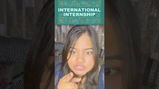 International internship🔥 at competitive stipend✅ internship international shorts viralshorts [upl. by Zack]