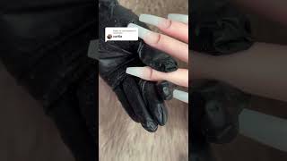 How to do coffin nail shape coffinnails nails nailtech nepalinails [upl. by Notxam]