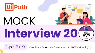 🔴 20 UiPath Interview Preparation  Mock Interview  75 Year  UiPath Interview Question amp Answers [upl. by Eesdnyl]