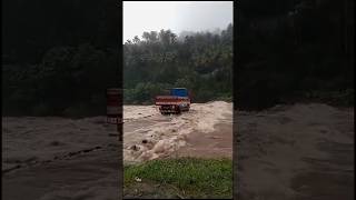 Driving in a FLOODED Road WATCH THIS before you get stuck 😱ytshorts vehicles viralshorts [upl. by Hsemin]