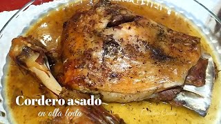 PALETILLA o PIERNA de CORDERO ASADO en olla lenta ♨️ ESPECTACULAR [upl. by Shaia]