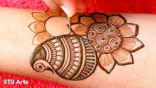 Karwa Chauth special mehndi design  easy amp simple mehndi design  mehndi design  mehndi  Mehandi [upl. by Nahtonoj]