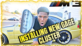 INSTALLING OEM E46 BMW M3 GAUGE CLUSTER  HOW TO [upl. by Southard]