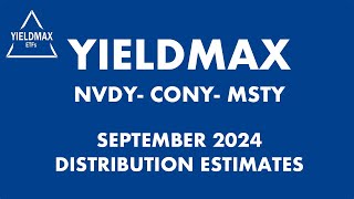 YIELDMAX SEPTEMBER 2024 DIVIDEND DISTRIBUTION ESTIMATE [upl. by Davida251]