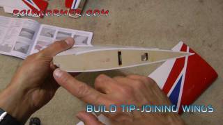 Joining RC Airplane Wing Panels by RCINFORMERCOM [upl. by Nnylarac]