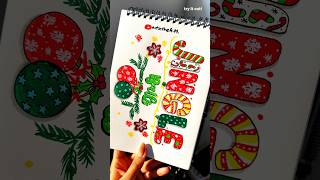 Jingle bells☃️ lettering artwork🎄 art calligraphy drawing handlettering christmas typography [upl. by Eicarg]