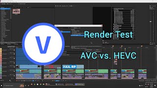 Short Render Test in Vegas Pro 190  AVC vs HEVC [upl. by Elbertina]