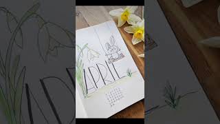 Idées de pages Bullet journal pour le mois d’avril [upl. by Zebaj166]