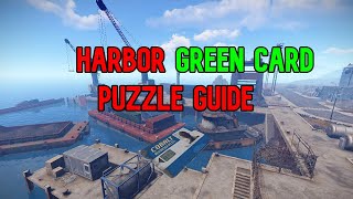 Blue Card  How to do the Harbor Green Card Puzzle  Rust 2023 [upl. by Elcin636]