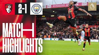 Cherries END Man Citys 32game unbeaten run  AFC Bournemouth 21 Manchester City [upl. by Kurtz]