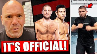 Sean Strickland vs Paulo Costa OFFICIAL Khabib BACK TRAINING  FOOTAGE Jamahal UFC 300 [upl. by Eimrej949]