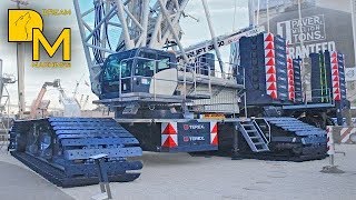 GIANT CRAWLER CRANE TEREX SUPERLIFT 3800 CONEXPO WALKAROUND [upl. by Jocelin]