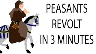 Peasants Revolt  3 Minute History [upl. by Dysart]